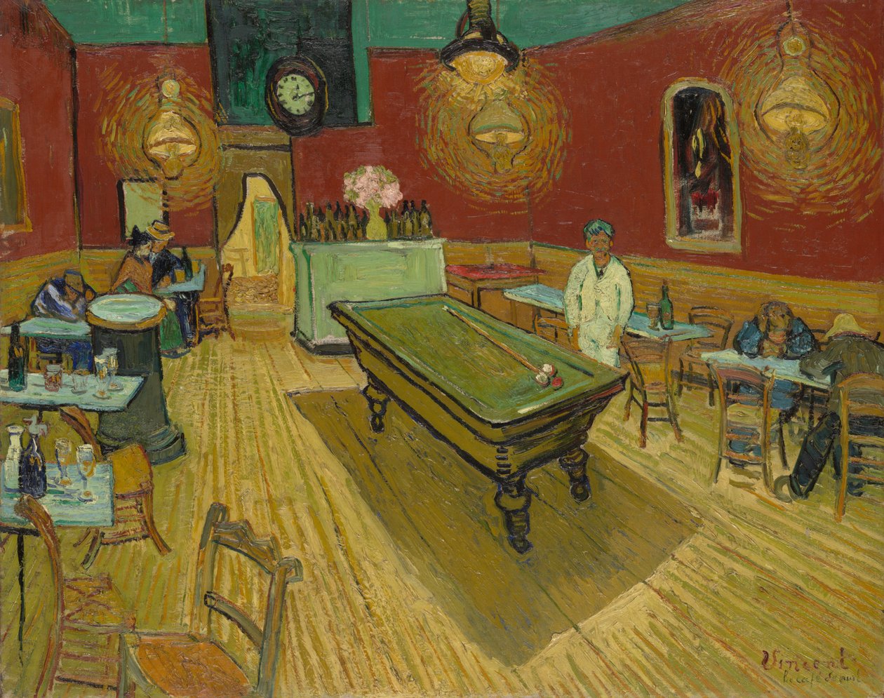 Het nachtcafé door Vincent van Gogh