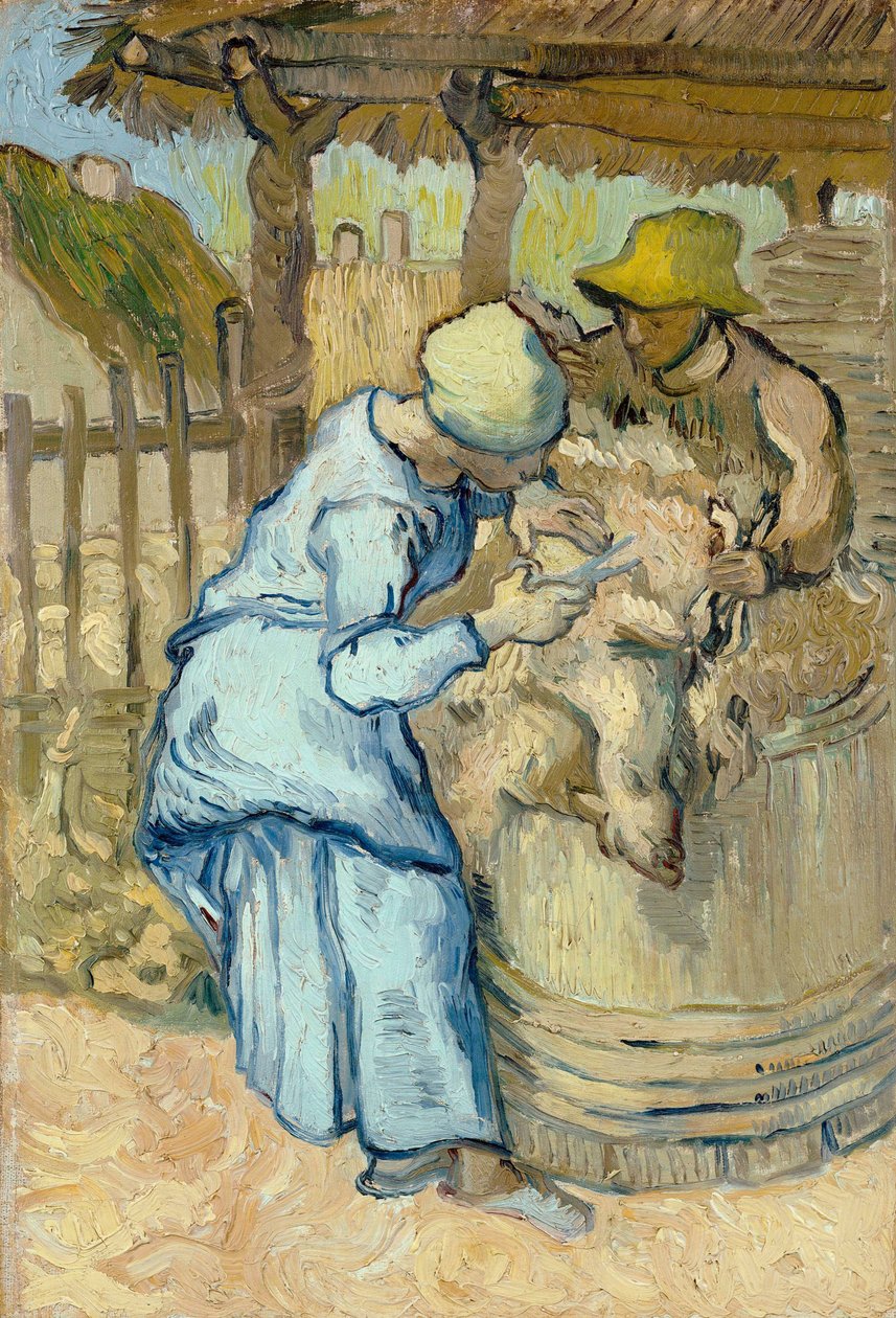 De schapenscheerders door Vincent van Gogh