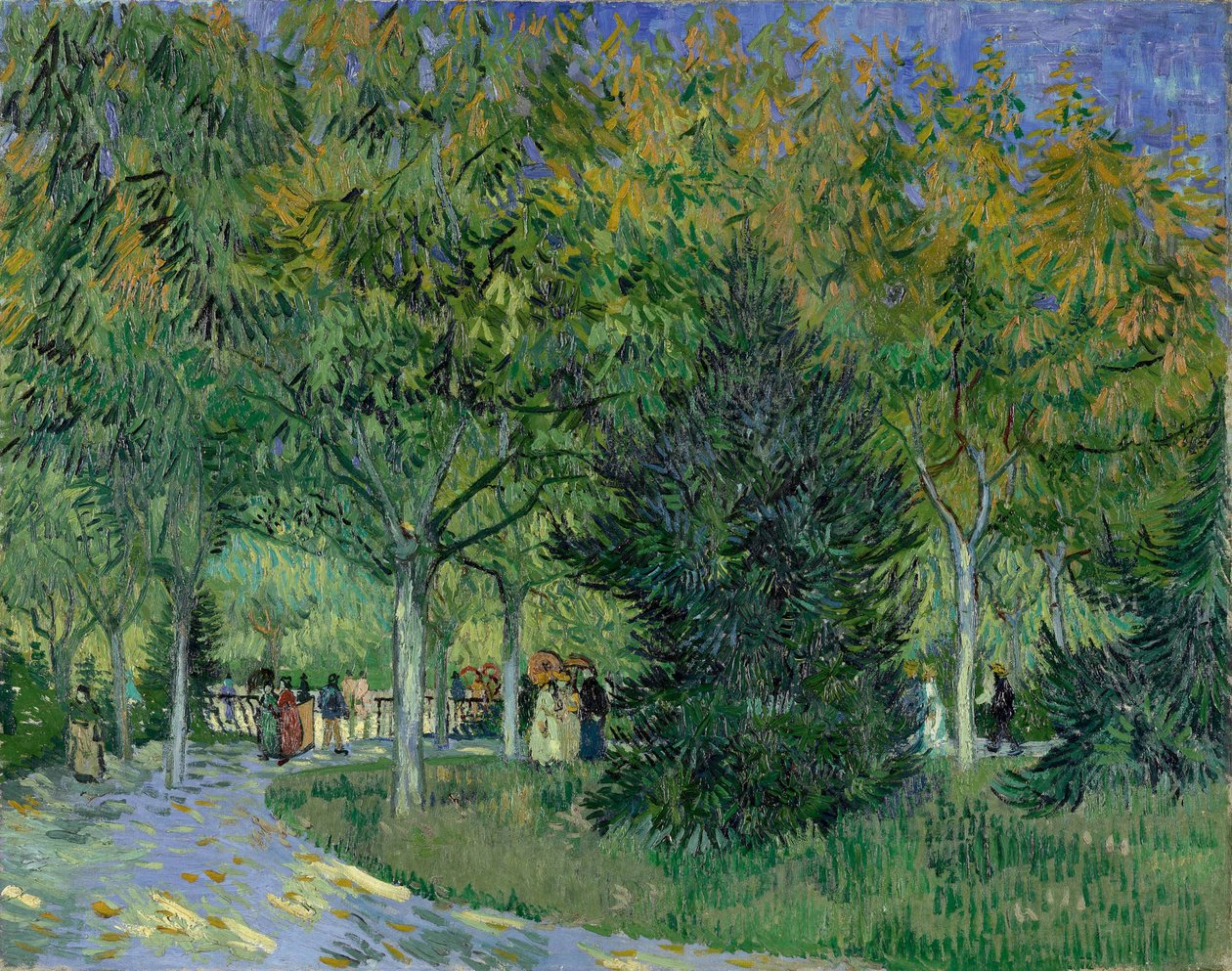 Pad in het Park van Arles, 1888 door Vincent van Gogh