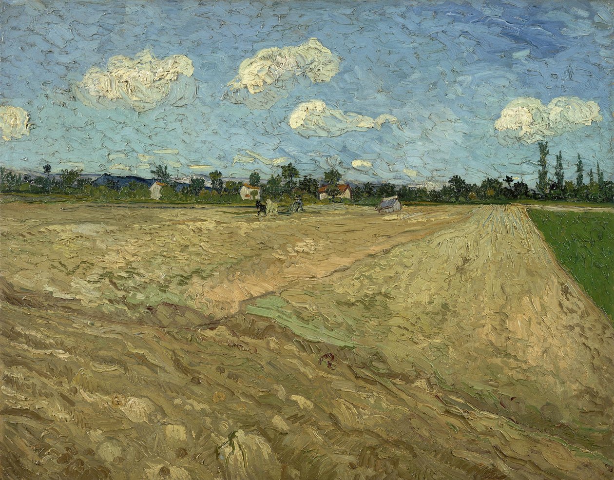 Geploegde velden (‘De voren’) door Vincent van Gogh