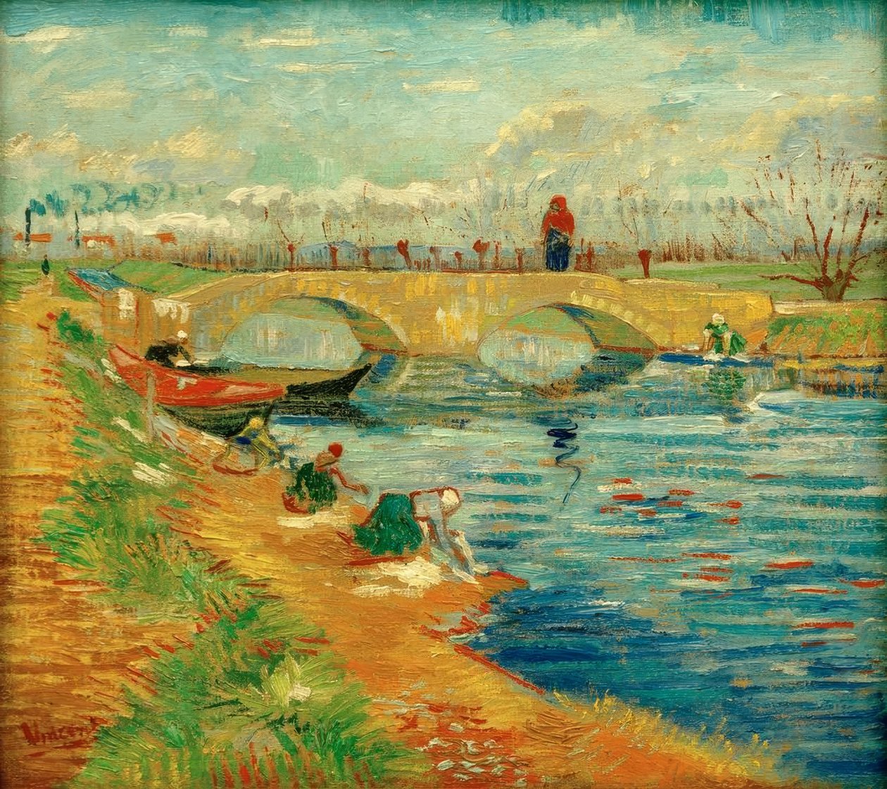 Pont de Gleize bij Arles door Vincent van Gogh