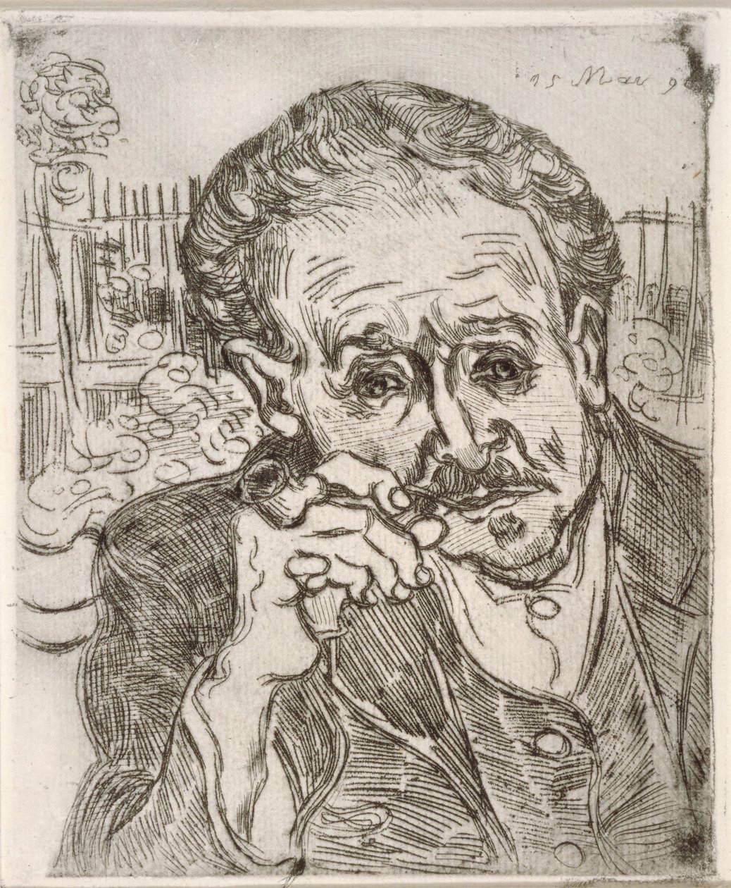 Portret van dr. Gachet (Auvers-sur-Oise) door Vincent van Gogh