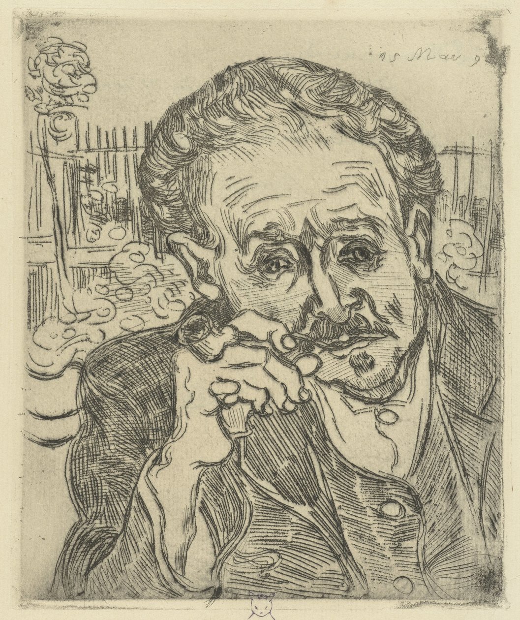 Portret van Dr. Gachet door Vincent van Gogh