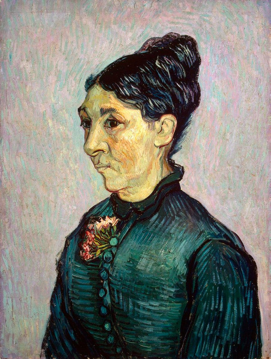 Portret van Madame Jeanne Lafuye Trabuc, 1889 door Vincent van Gogh