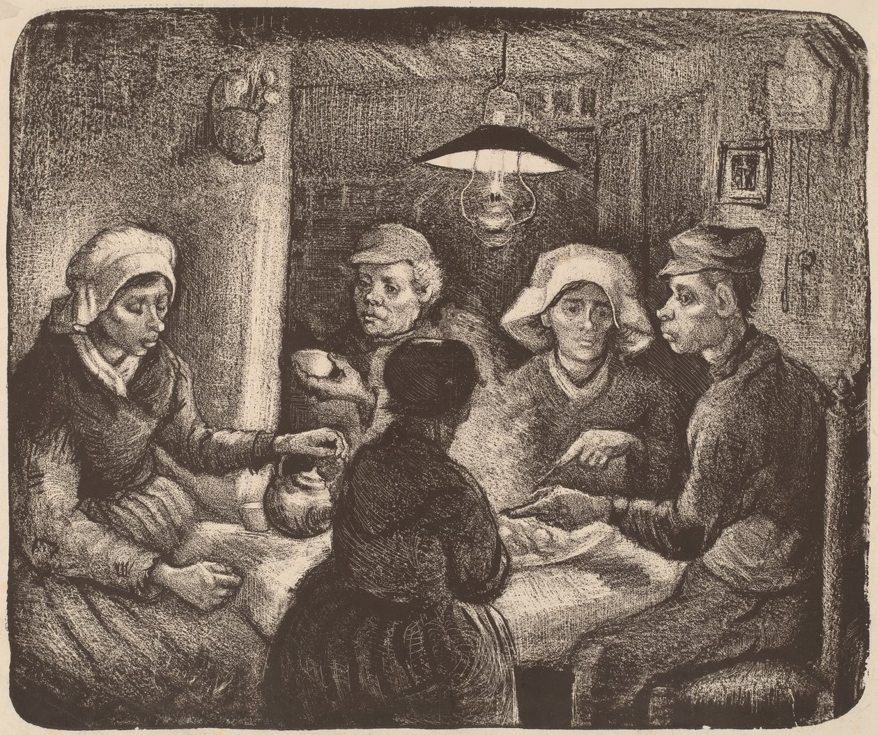 Aardappeleters door Vincent van Gogh