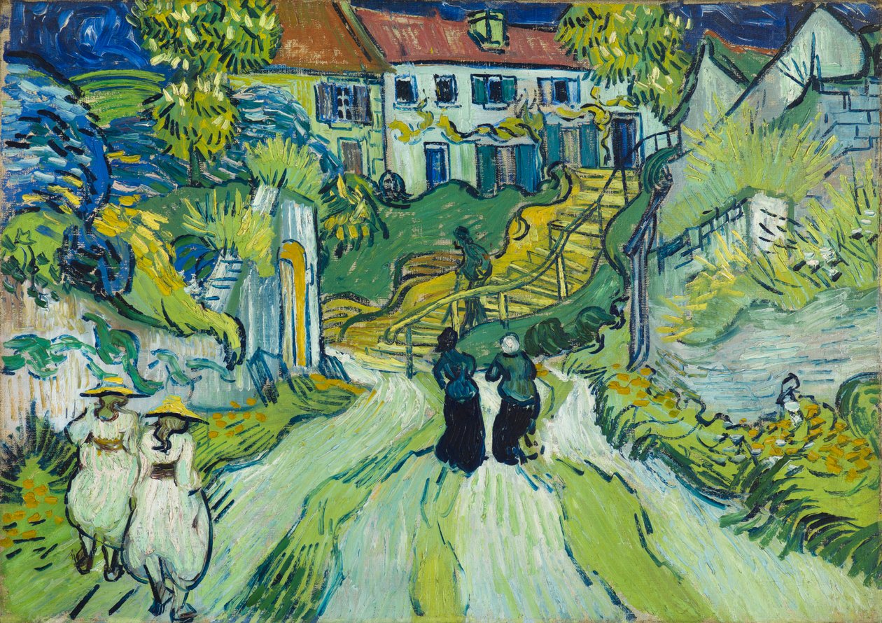 Trap bij Auvers door Vincent van Gogh