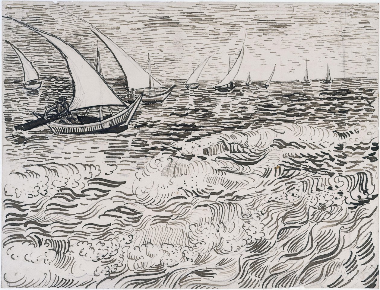 Branding door Vincent van Gogh