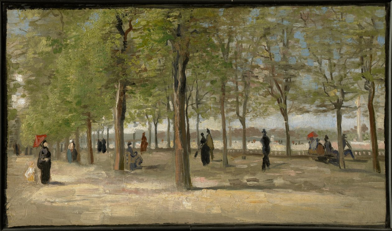 Terras in de Jardin du Luxembourg door Vincent van Gogh