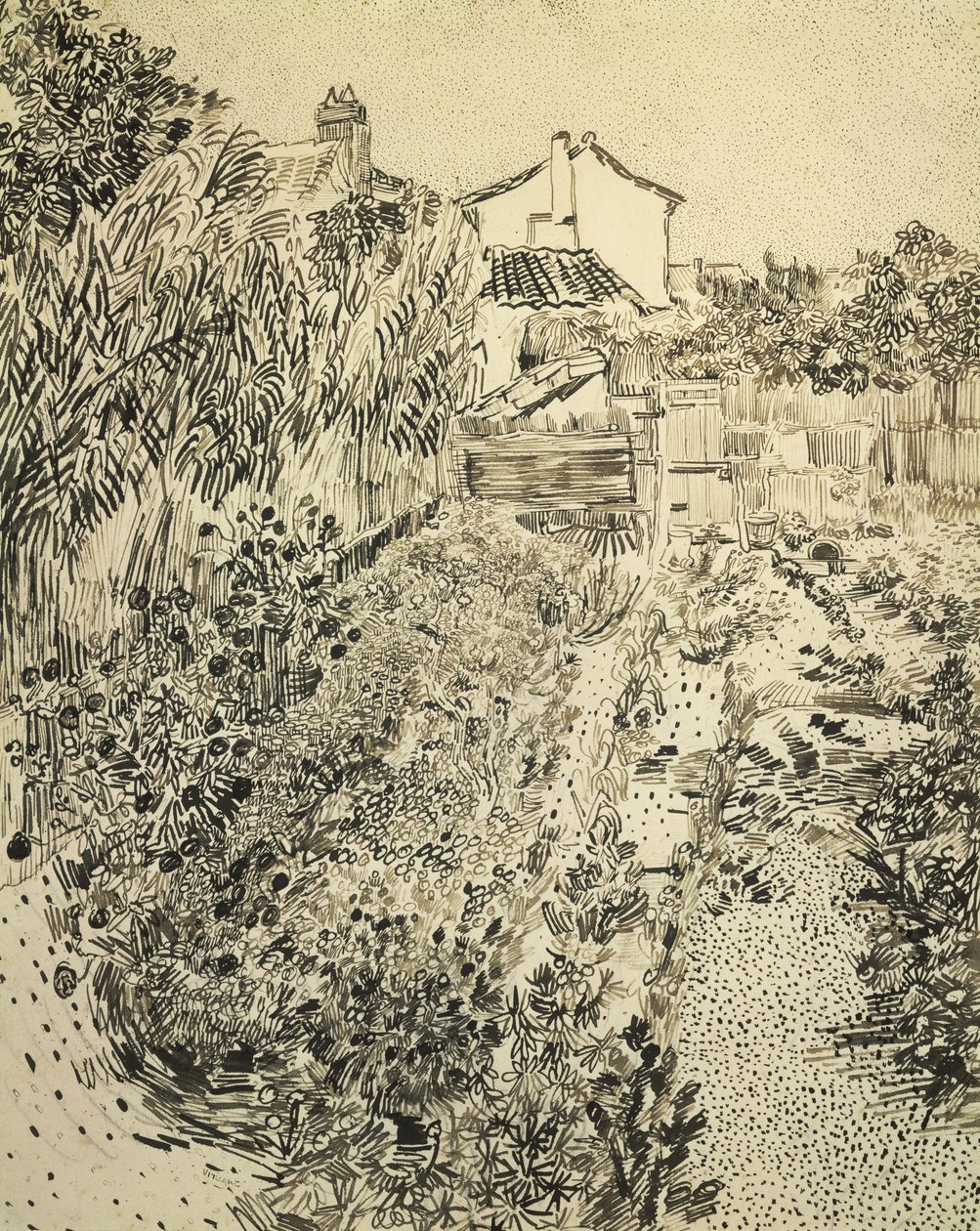 De bloementuin, 1888 door Vincent van Gogh