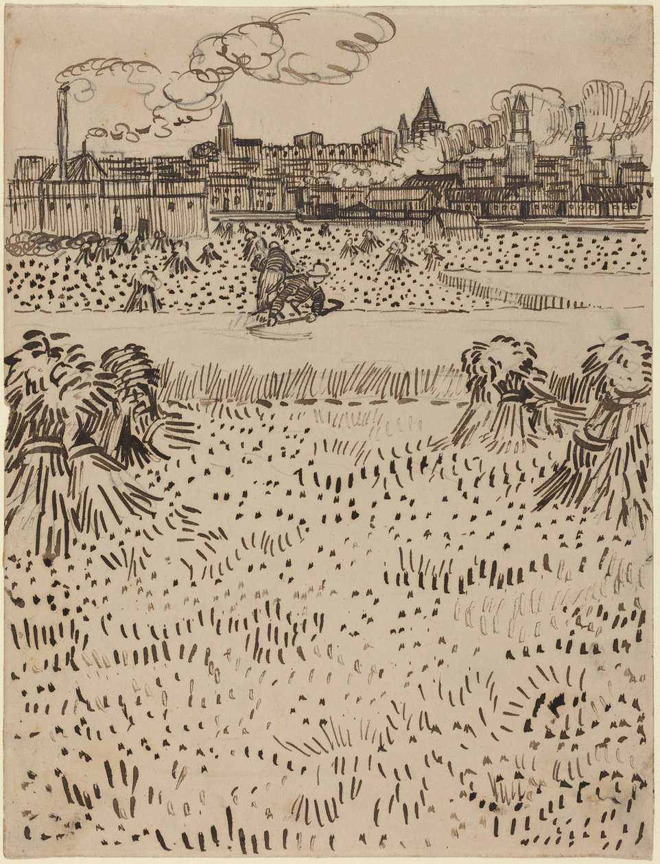 De oogst door Vincent van Gogh