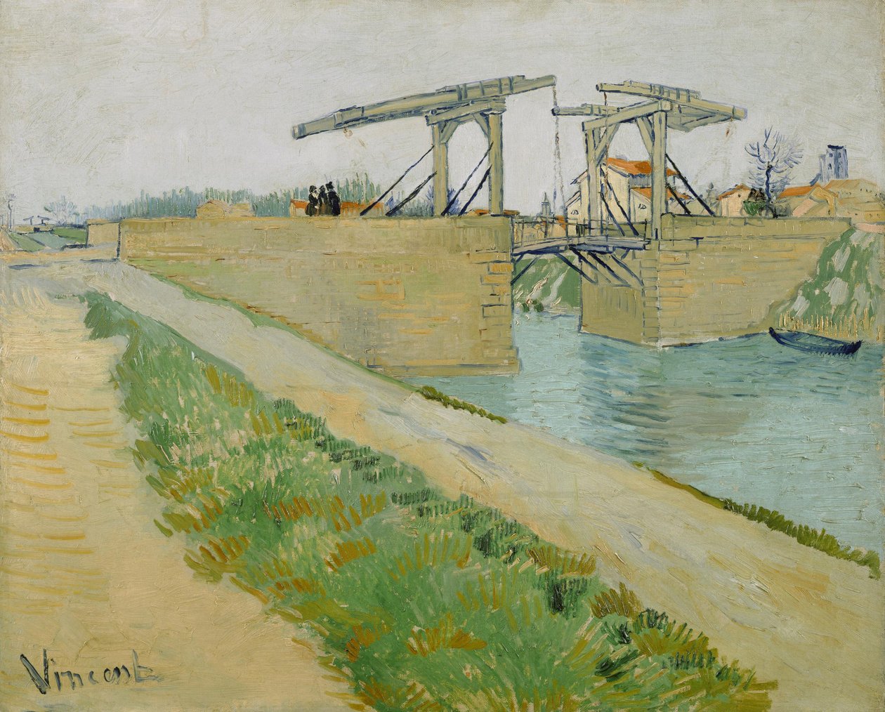 De Langloisbrug door Vincent van Gogh