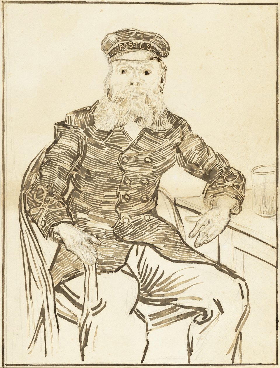 De postbode Joseph Roulin door Vincent van Gogh