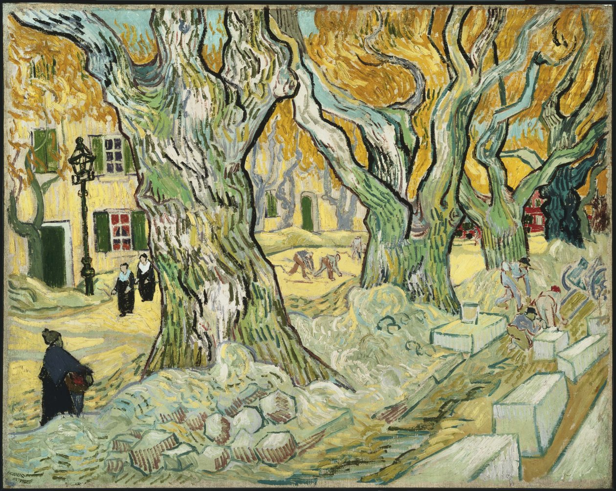 De straatwerkers door Vincent van Gogh