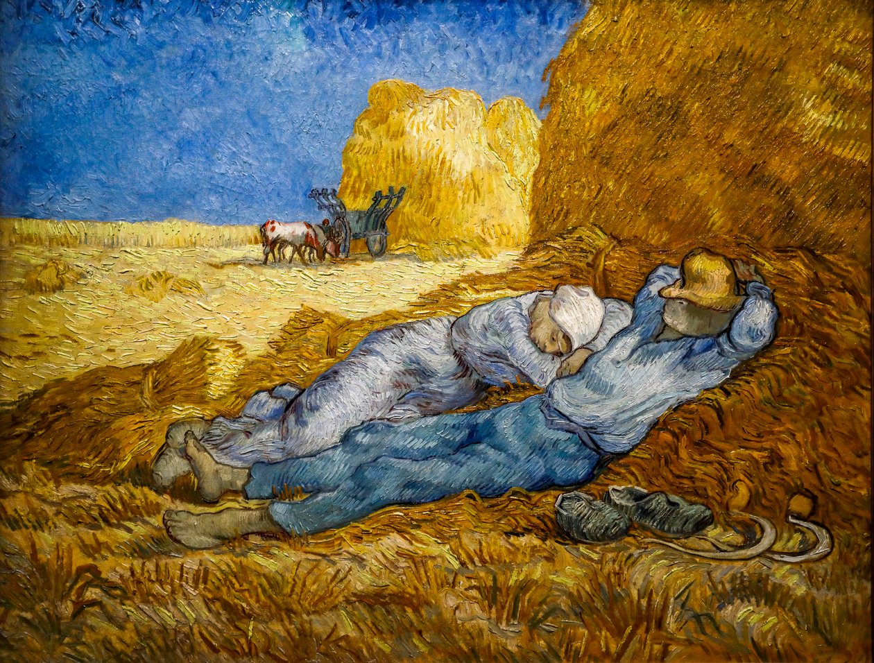 De meridiaanlijn ook bekend als De Siësta door Vincent van Gogh