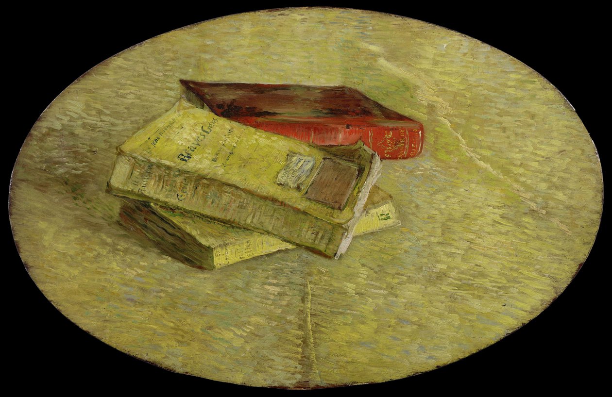 Drie romans, schilderij van Vincent van Gogh (1853-1890) 1887, Van Gogh Museum, Amsterdam door Vincent van Gogh