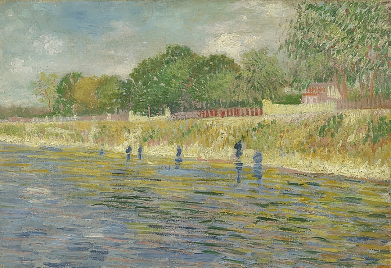 Oever van de Seine. Parijs, mei - juli 1887 door Vincent van Gogh