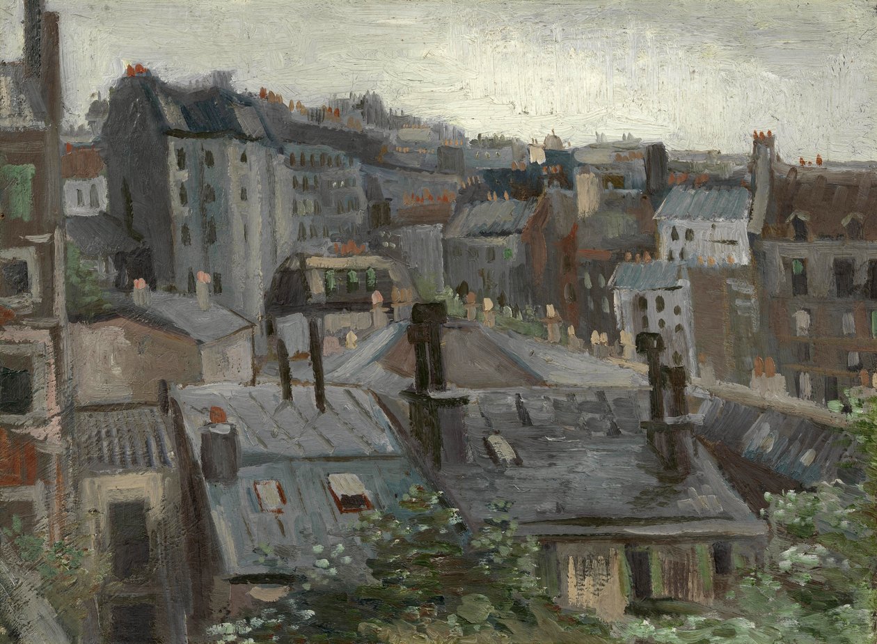 Uitzicht vanuit Vincents studio door Vincent van Gogh