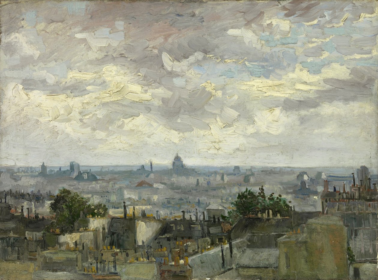 Gezicht op Parijs door Vincent van Gogh