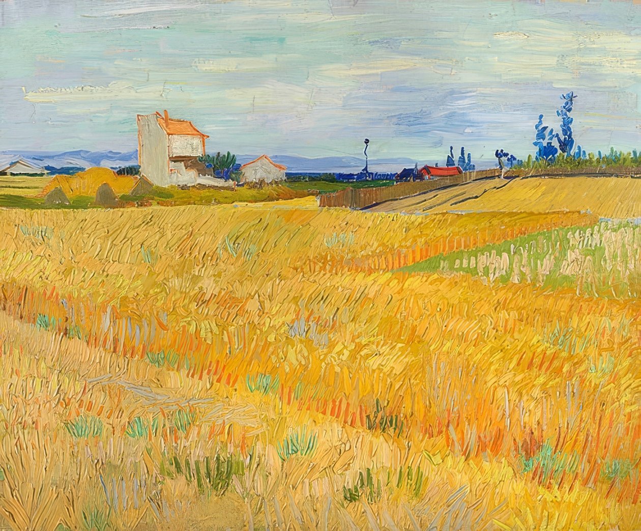 Tarweveld. 1888 door Vincent van Gogh