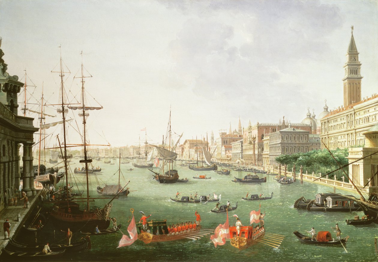 Een uitzicht op het Canal Grande door Vincenzo Chilone