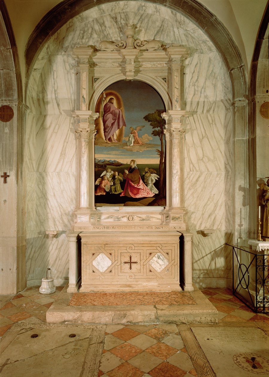 St. Christina Altaarstuk door Vincenzo di Biagio Catena