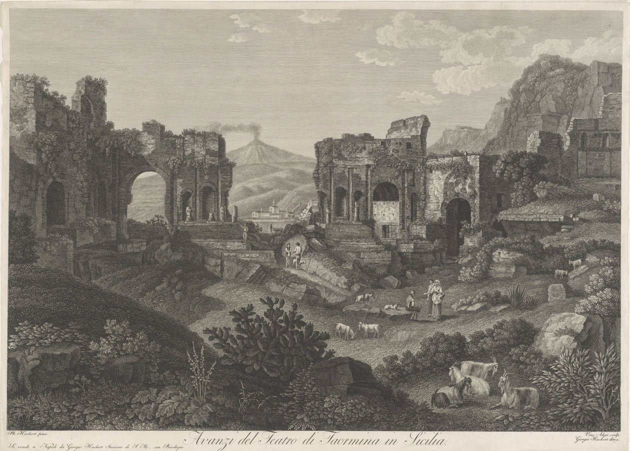 Theater van Taormina door Vincenzo Alloja