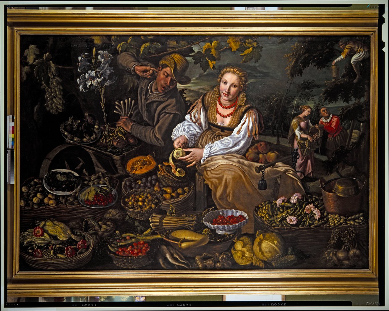 De fruitverkoper door Vincenzo Campi