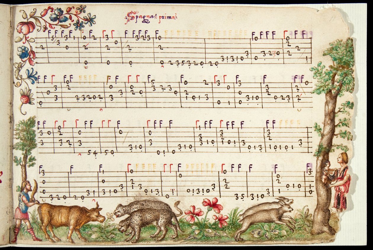 Compositie, c.21 door Vincenzo Capirola