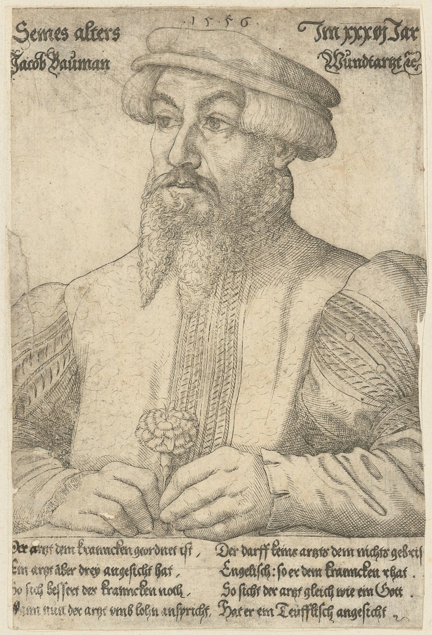 Portret van Jakob Baumann door Virgil Solis