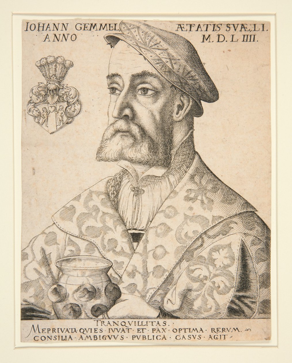 Portret van Joannes Gemmel door Virgil Solis