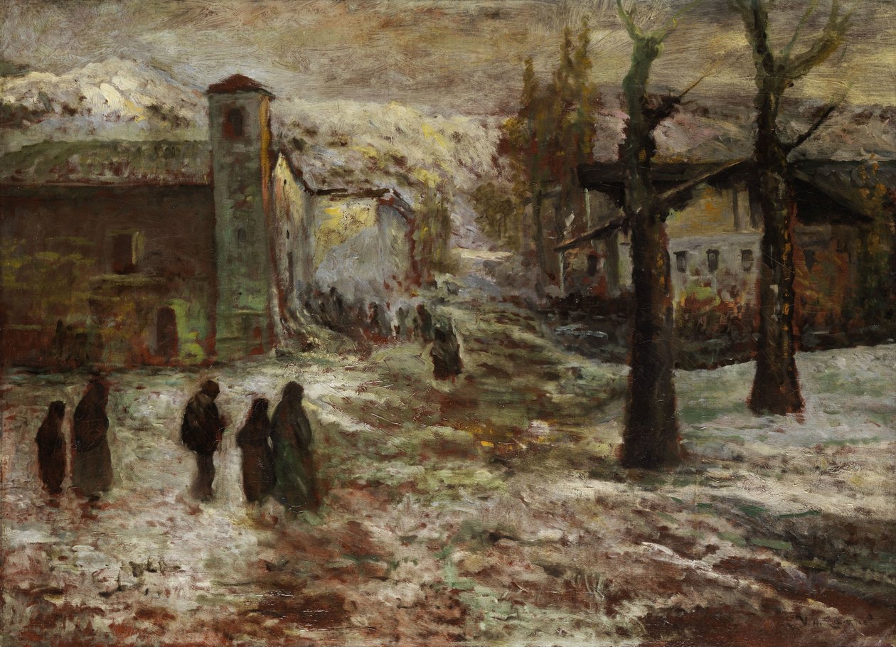 De vespers in Polcenigo door Vittore Antonio Cargnel