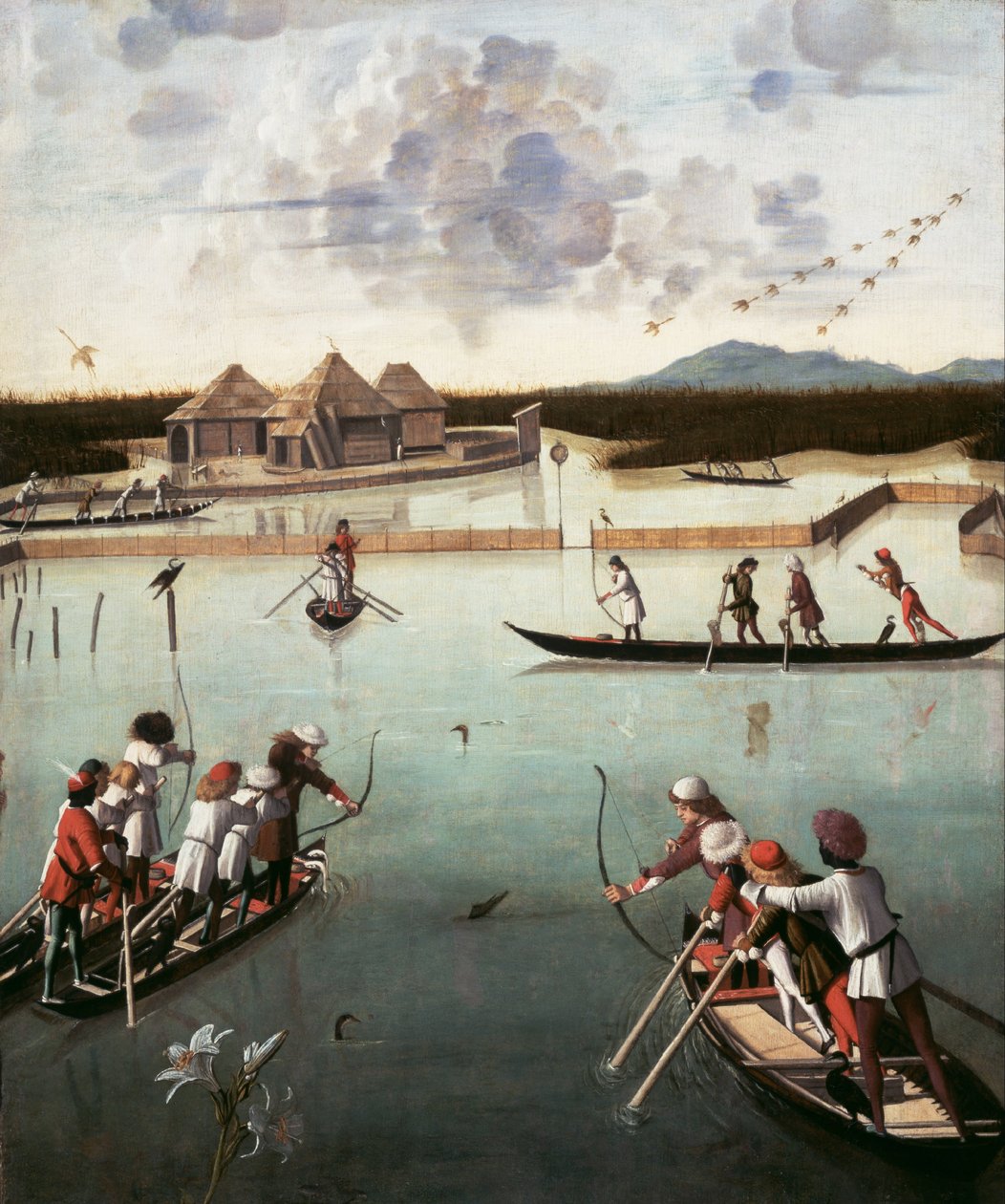 Jacht op de Lagune door Vittore Carpaccio