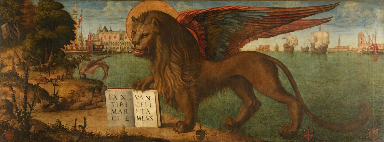 Lopende Venetiaanse leeuw door Vittore Carpaccio