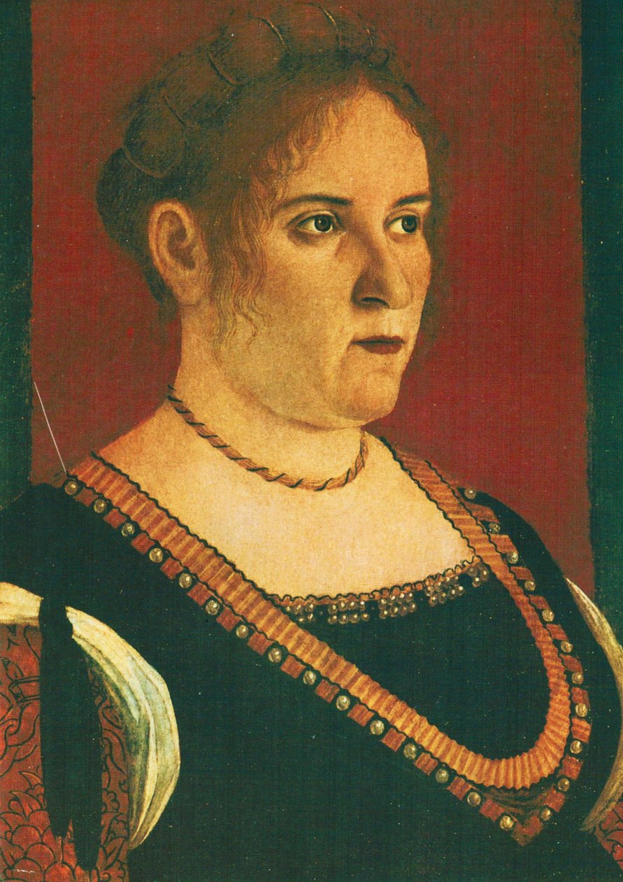 Portret van een Vrouw door Vittore Carpaccio