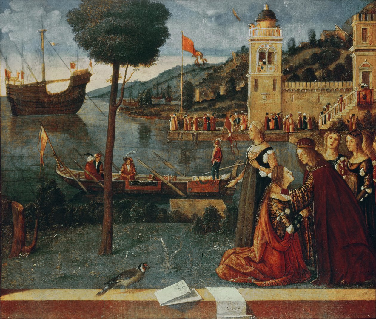 St. Ursula neemt afscheid van haar vader door Vittore Carpaccio
