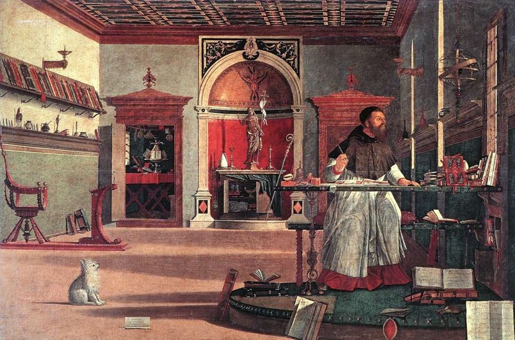 Visioen van Sint Augustinus door Vittore Carpaccio
