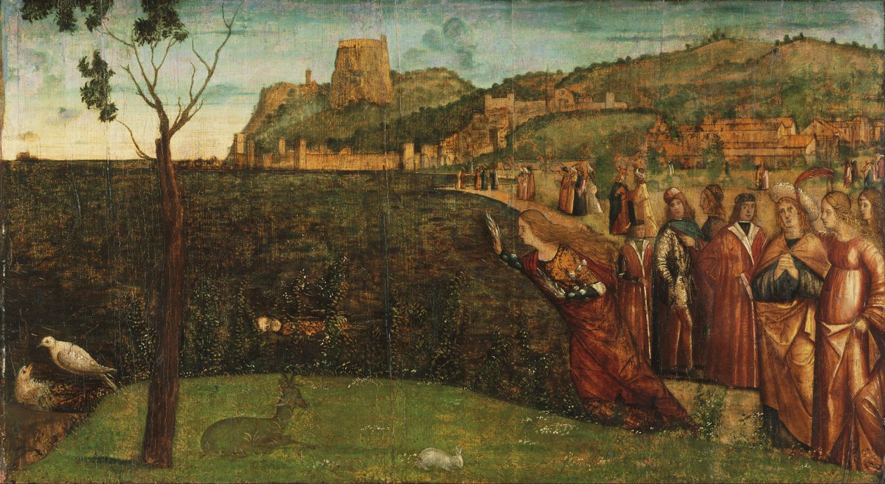 Carpaccio - De metamorfose van Alcyone, ca. 1502-1507 door Vittore Carpaccio