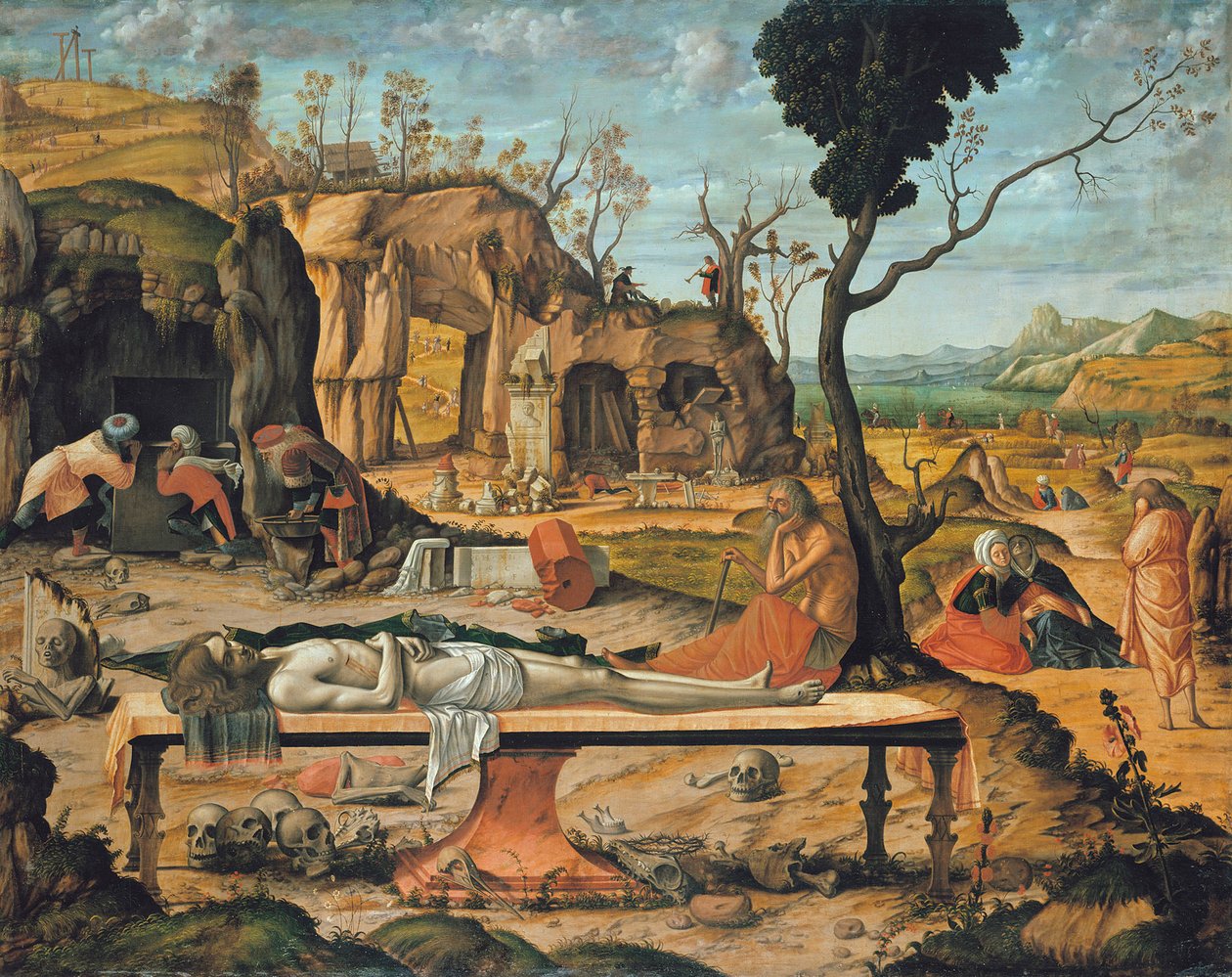 De voorbereiding van het graf van Christus door Vittore Carpaccio