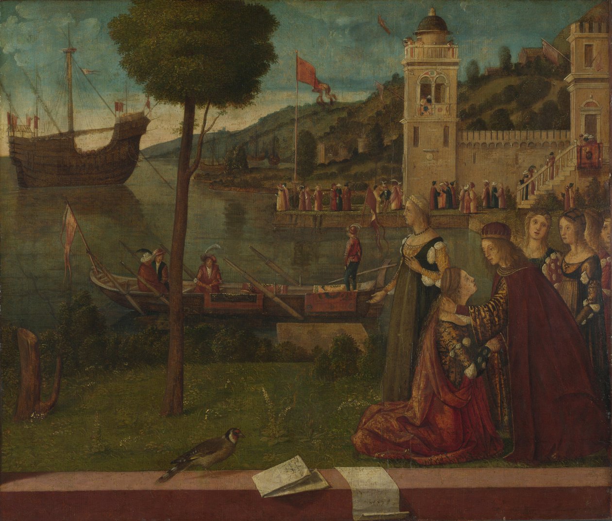 Het vertrek van Ceyx, ca. 1502-1507 door Vittore Carpaccio