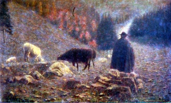 Een Herder uit de Oudheid door Vittore Grubicy de Dragon