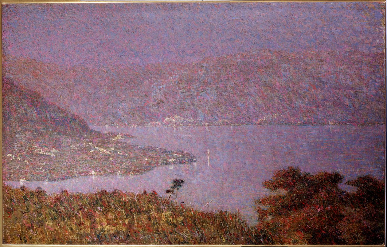 Parel van de liefde (Nebbiolina sul lago) door Vittore Grubicy de Dragon