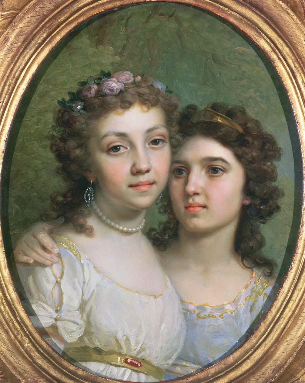Lizanka en Dashenka, 1784 door Vladimir Lukich Borovikovsky