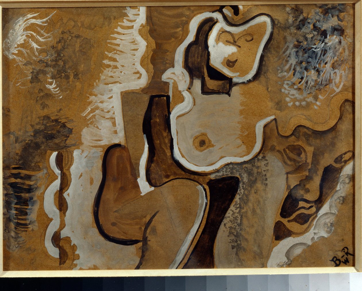 Abstracte compositie door Daniel Vladimir Baranoff-Rossine