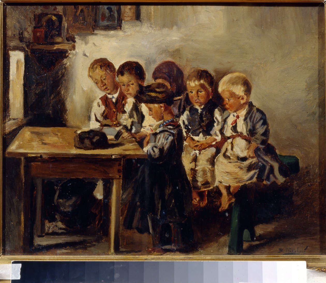 Wachten op de lerares door Vladimir Egorovic Makovsky