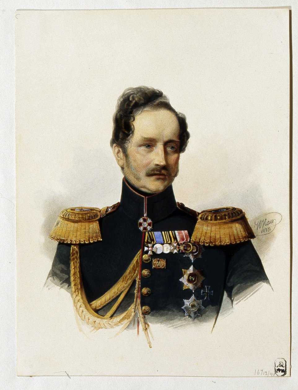 Portret van prins Alexey Fyodorovich Orlov door Vladimir Ivanovich Hau