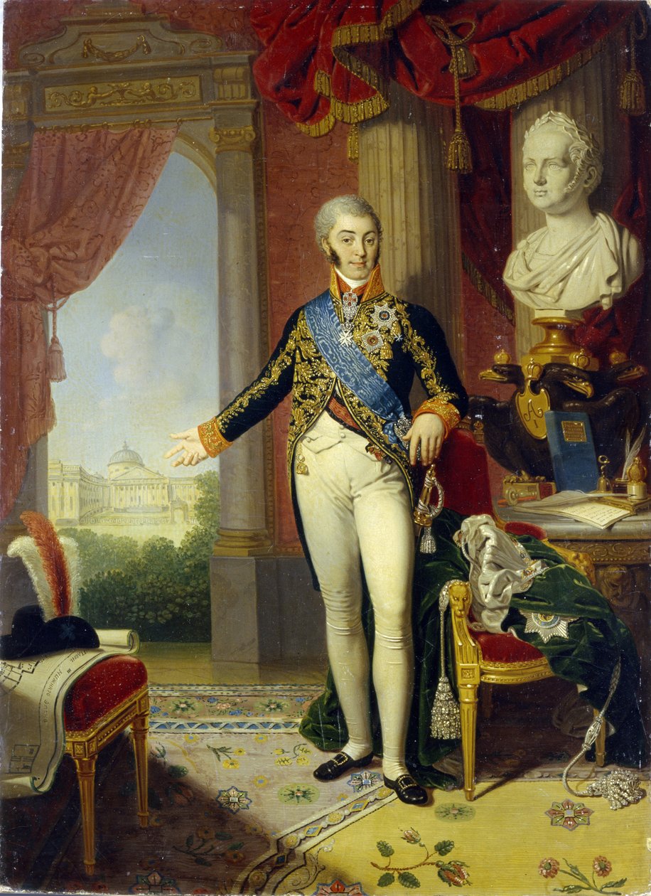 Portret van graaf Nikolai Petrovich Sheremetev (1751-1809) door Vladimir Lukich Borovikovsky