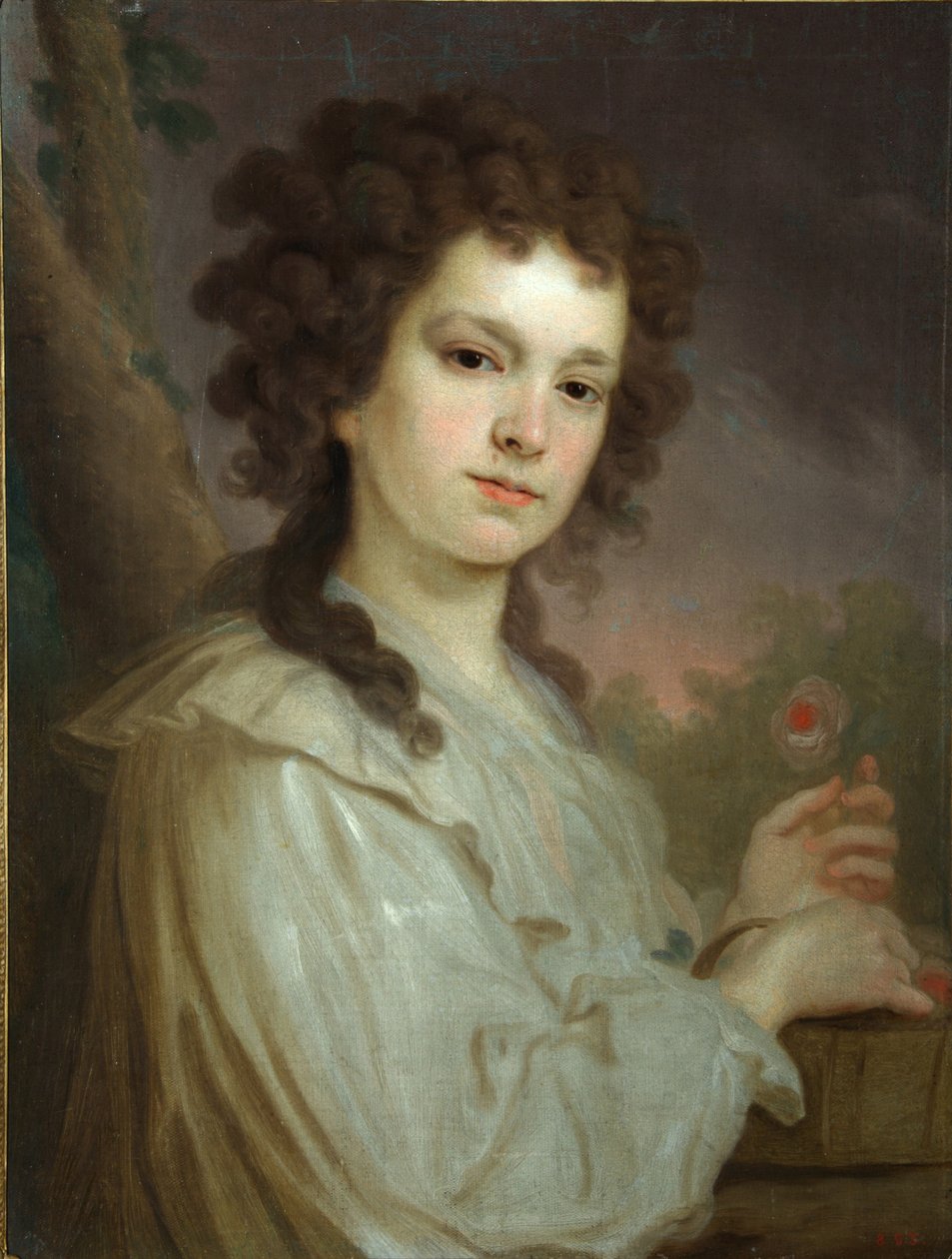 Portret van Olga Kuzminichna Filippova 1772-1829, 1790 door Vladimir Lukich Borovikovsky