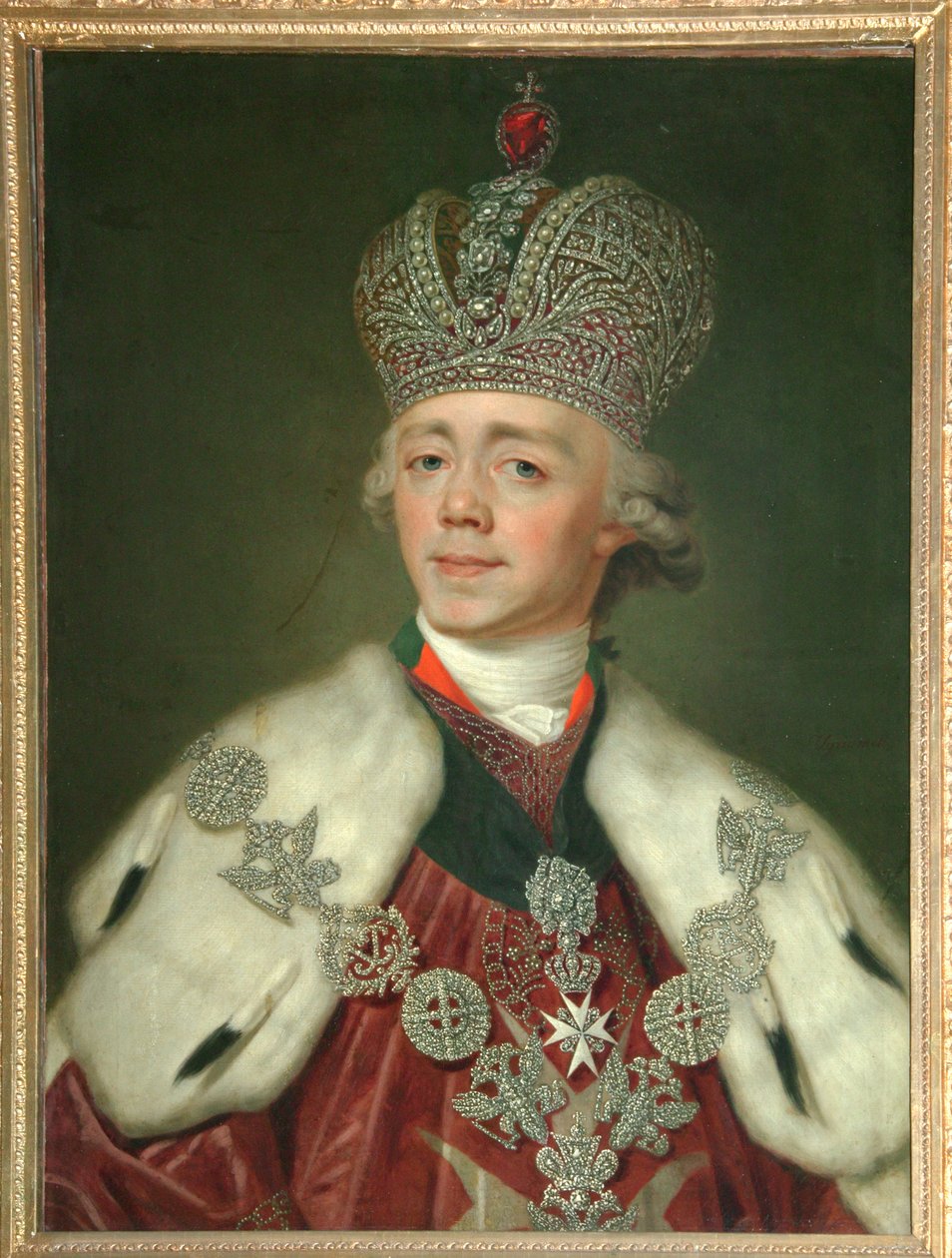 Portret van Keizer Paul I van Rusland 1754-1801, 1799-1800 door Vladimir Lukich Borovikovsky