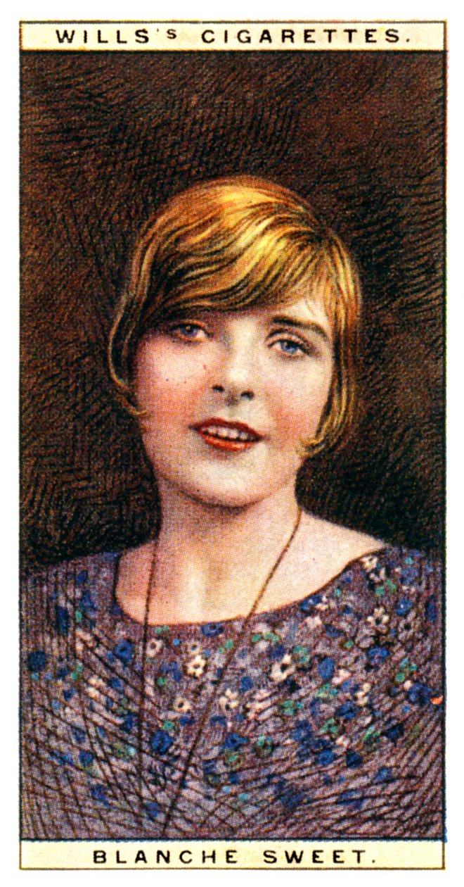 Blanche Sweet 1896-1986, Amerikaanse actrice, 1928 door WD and HO Wills
