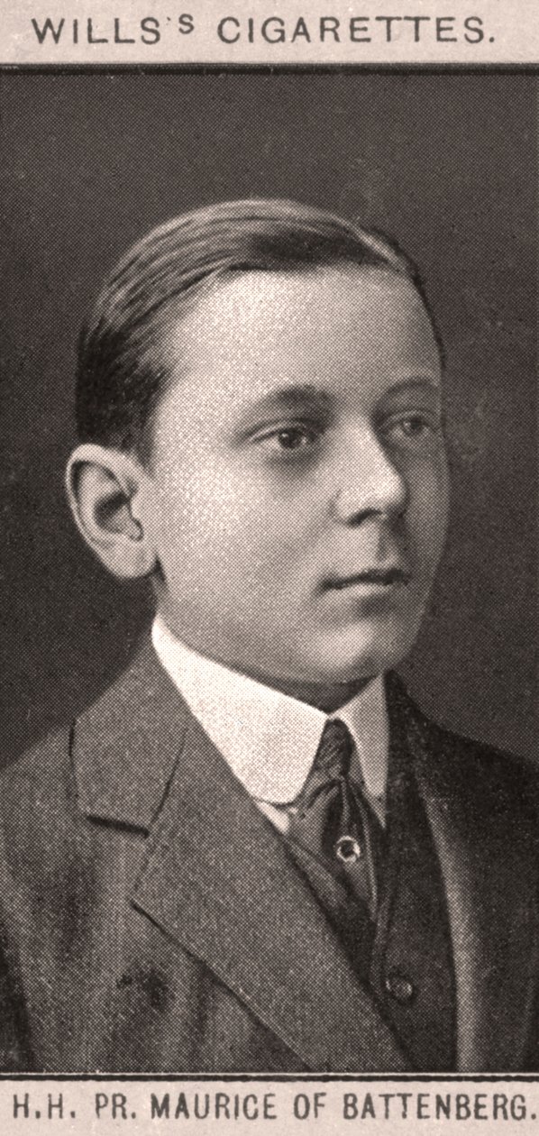 Z.H. Prins Maurice van Battenberg, 1908 door WD and HO Wills